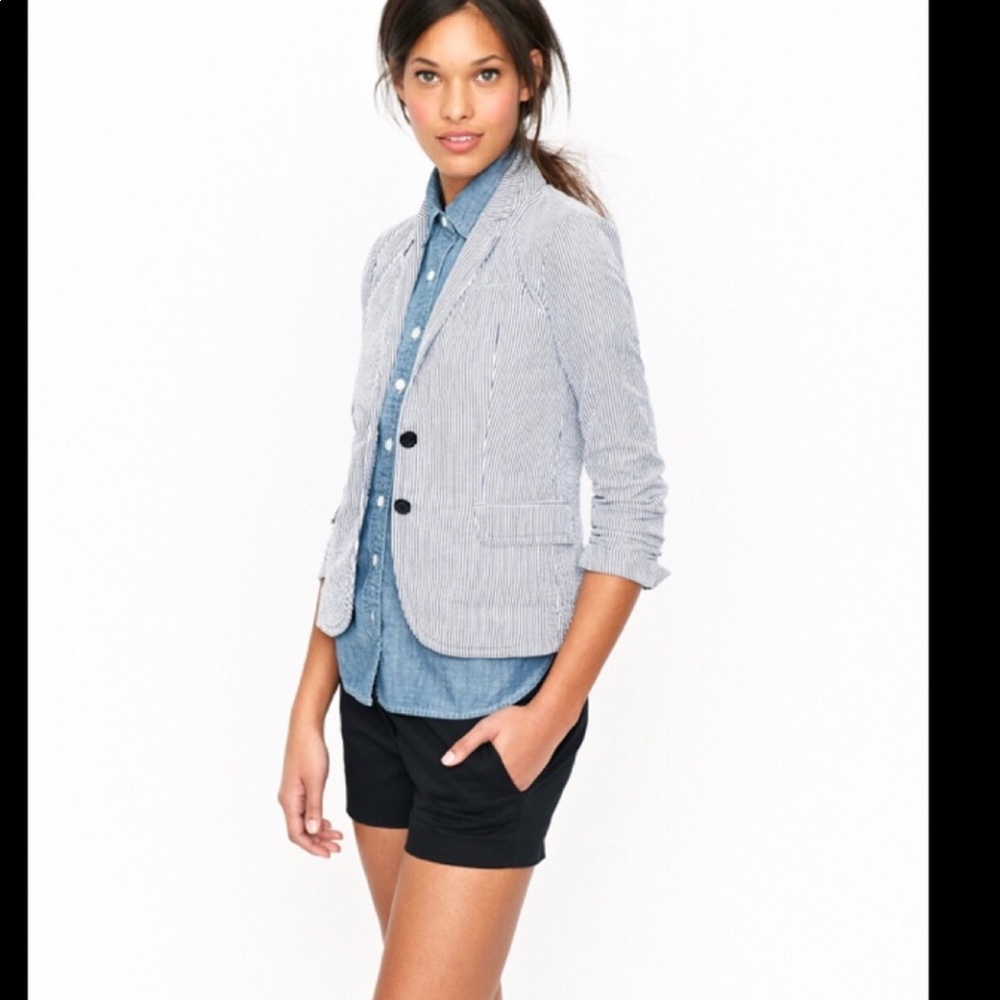 J Crew striped blazer size 4